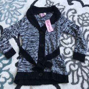Shirts & Tops - Girls long tie/button sweater Shirts & Tops - Girls long tie/button sweater